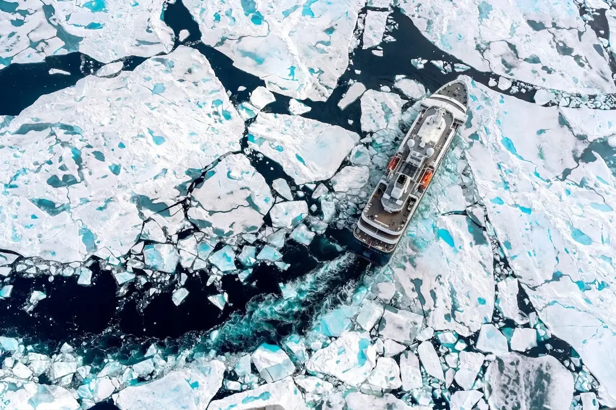 Expedition cruise ship in polar waters requiring Polar Code compliant crew management software