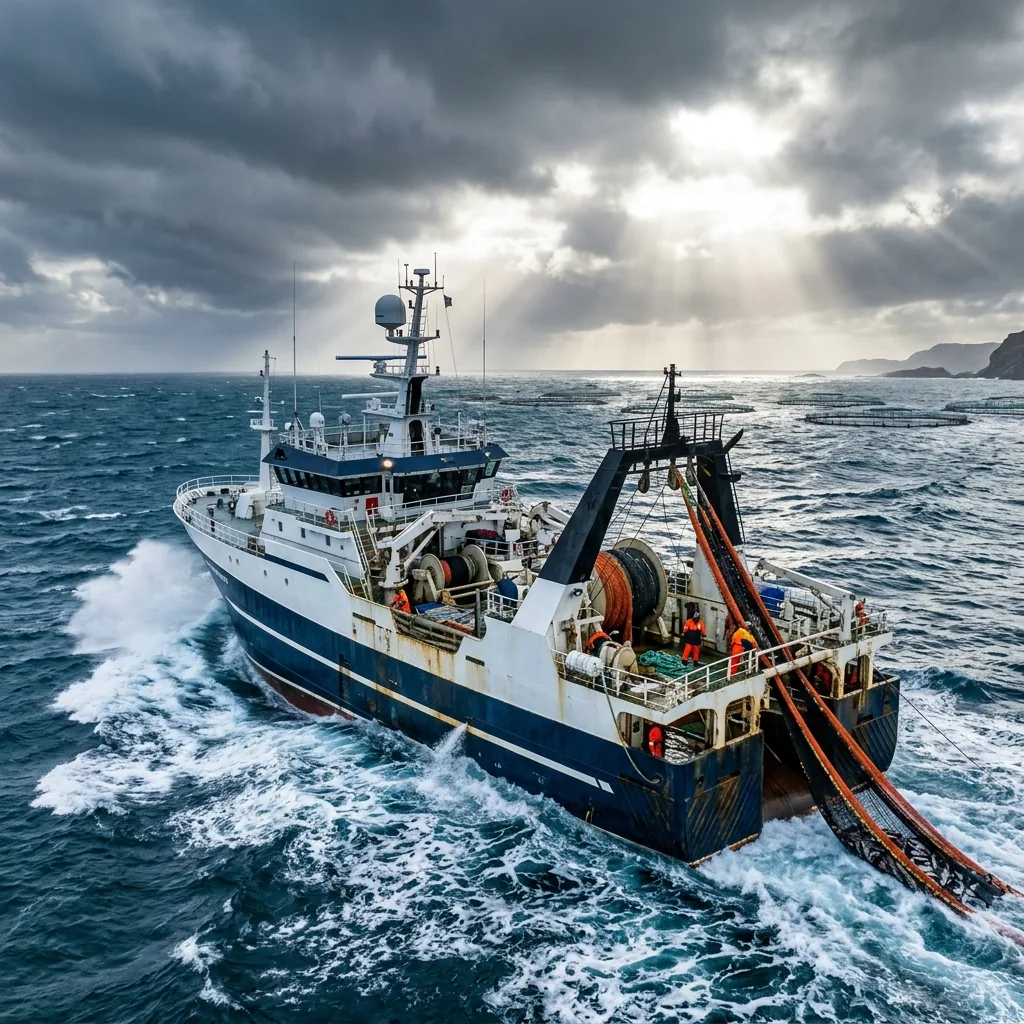 Fishing vessel managed with RadiantFleet offshore crew management software