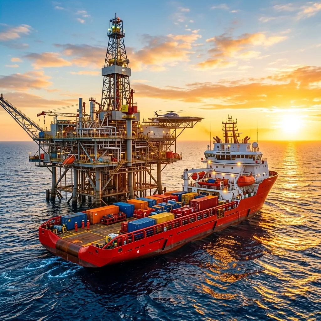 Platform supply vessel managed with RadiantFleet offshore crew management software