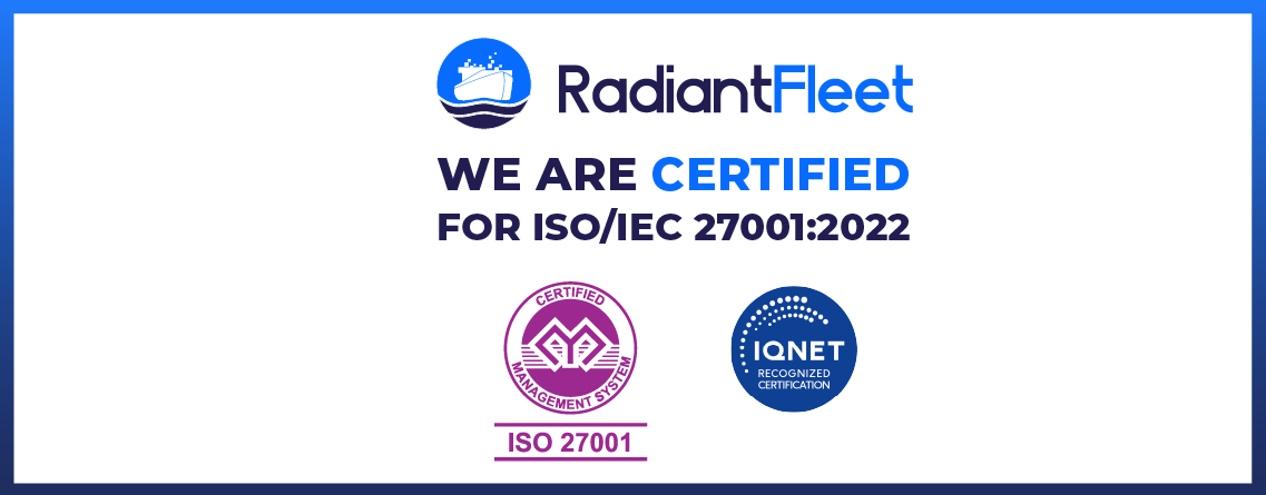 RadiantFleet Achieves ISO/IEC 27001:2022 Certification